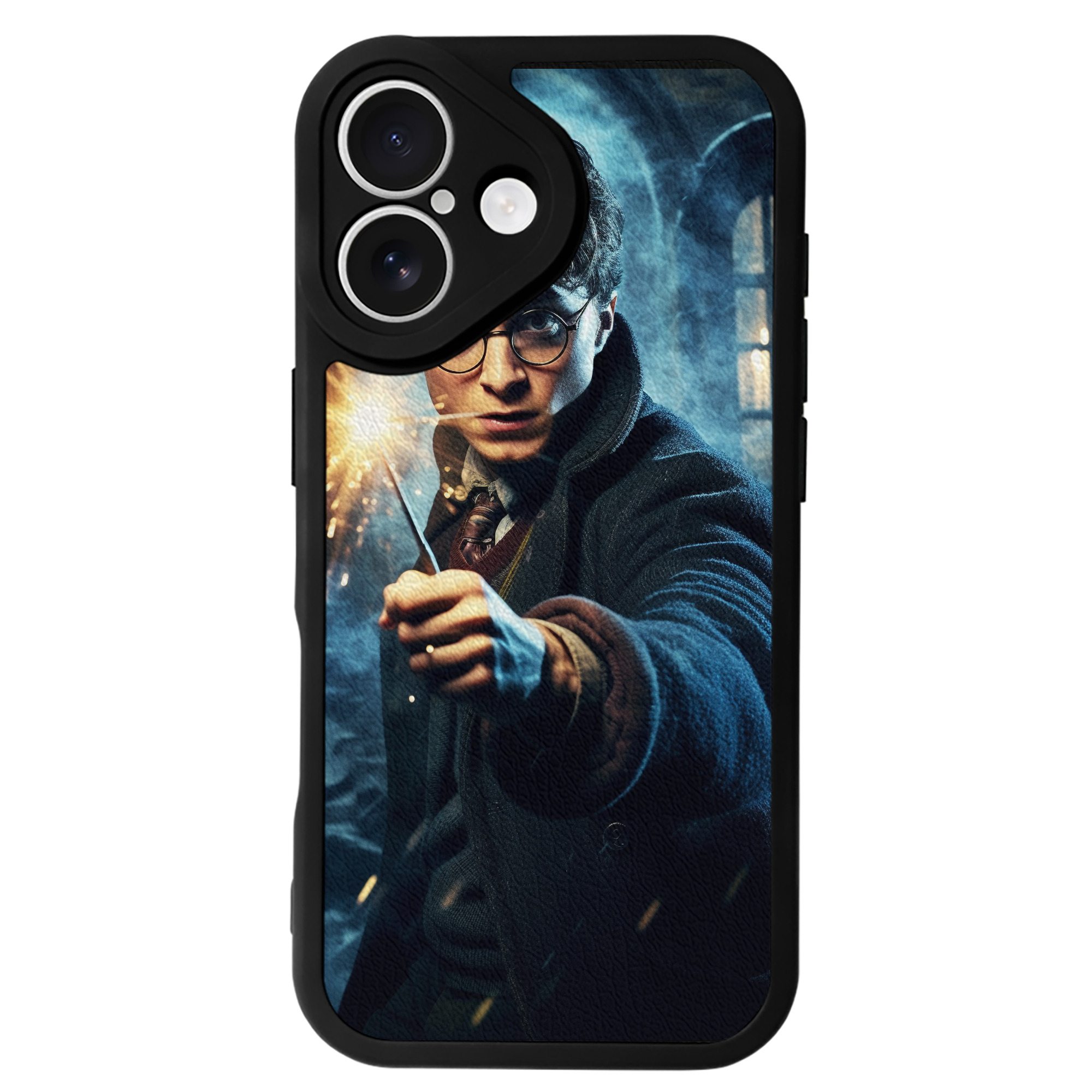 （画像用） Harry Potter ハリー・ポッターシリーズ 【iPhone 16シリーズ対応】シリコンスマホケース（レザー調） 材質：シリコン